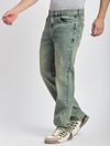 Blue Green Tinted Regular Fit Jeans - Image 4