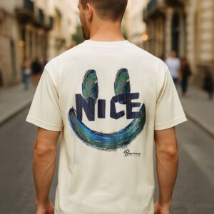 Off White Smiley Rubber Printed T-shirt