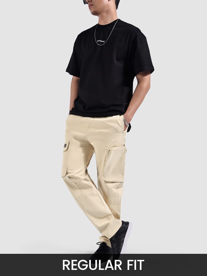 Off White Zip Pocket 3D Cargo Pants
