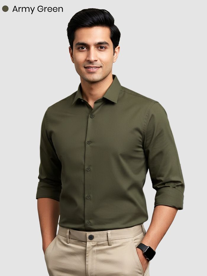 Pick Any 3 - Plain Cotton Shirts Combo