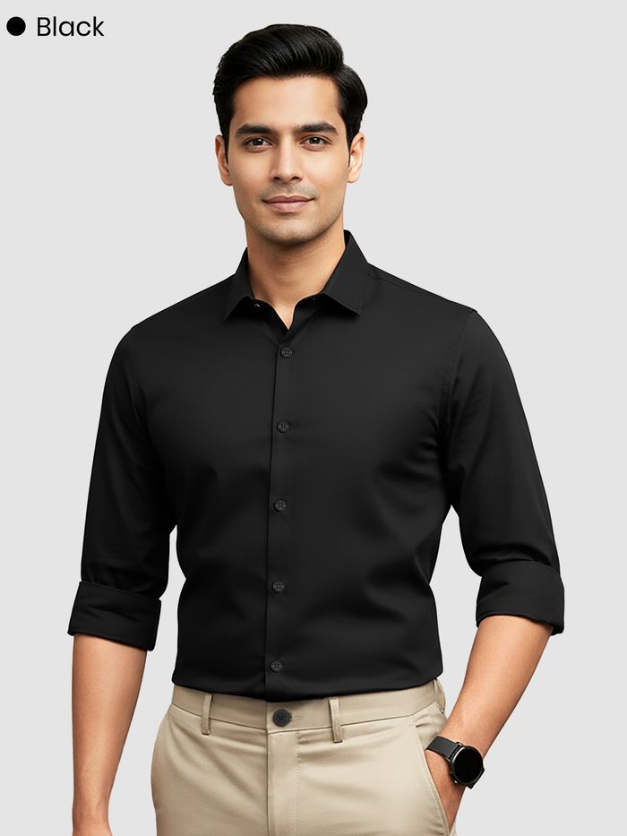 Pick Any 3 - Plain Cotton Shirts Combo - Image 9