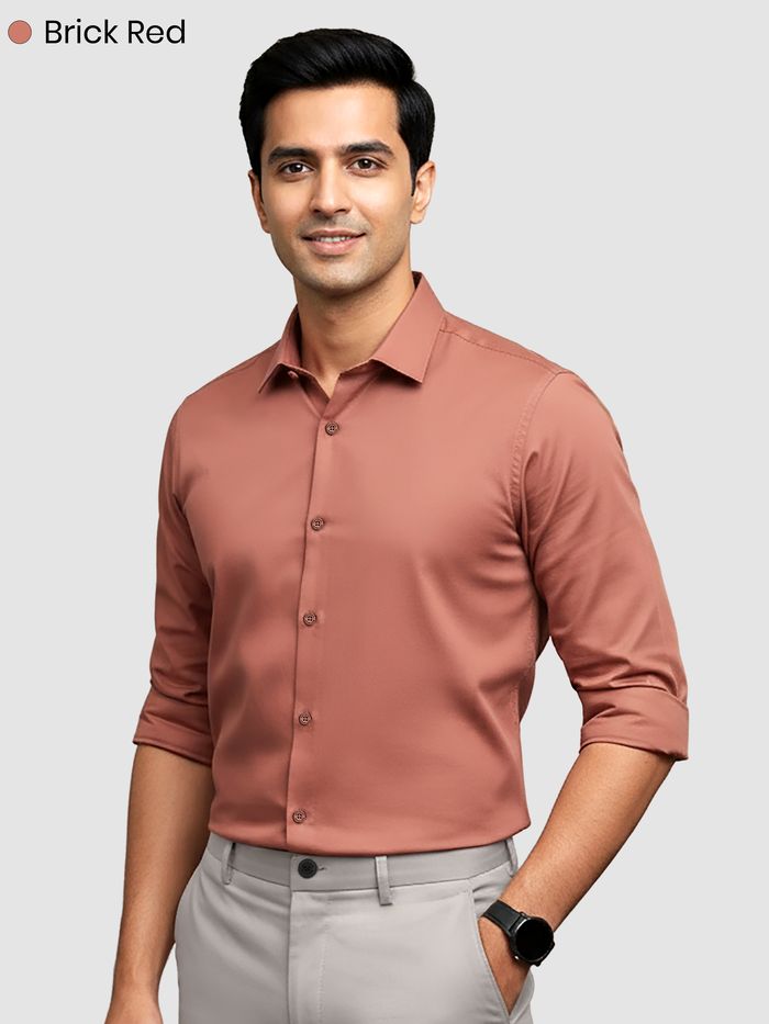 Pick Any 3 - Plain Cotton Shirts Combo - Image 8