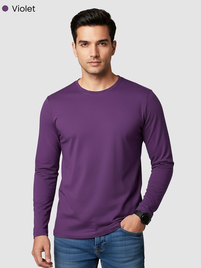 Pick Any 2 - Plain Full Sleeve T-shirts Combo - Image 3