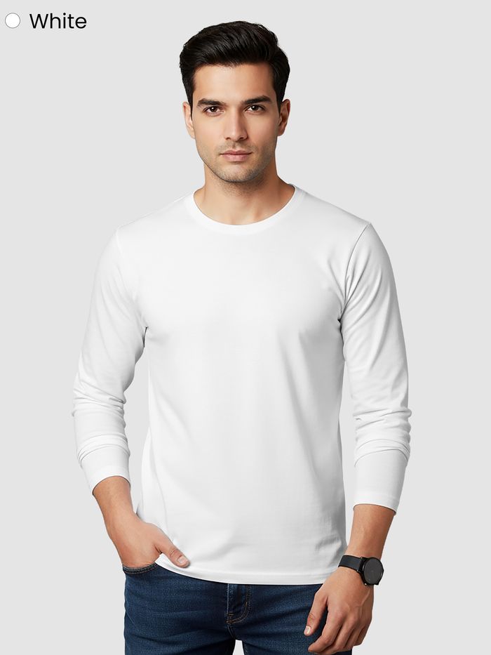 Pick Any 2 - Plain Full Sleeve T-shirts Combo - Image 2