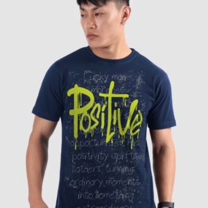 Positive Half Sleeve Printed T-shirt